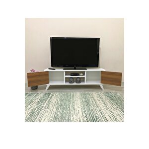 Irmak Tv Sehpası & Tv Ünitesi Ceviz Kapaklı Mini Televizyon Sehpası