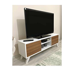 Irmak Tv Sehpası & Tv Ünitesi Ceviz Kapaklı Mini Televizyon Sehpası