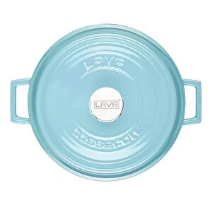 Lava Döküm Çok Amaçlı Yayvan Tencere Döküm Demir Yekpare Kulplu Edition Serisi Çap(ø)24cm.