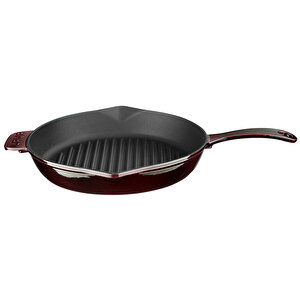 Lava Döküm Yuvarlak Izgara Tavası 28 Cm-majolic Abourjin Mor