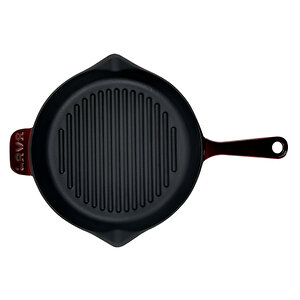 Lava Döküm Yuvarlak Izgara Tavası 28 Cm-majolic Abourjin Mor