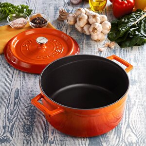 Lava Döküm Yuvarlak Tencere. Trendy Çap(ø) 16cm.