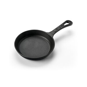 Döküm Yuvarlak Kızartma Tavası Yekpare Saplı. Çap(ø)16cm.