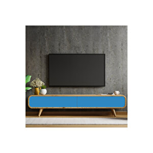Düz Renk Mavi Kendinden Yapışkanlı Folyo, Su Geçirmez Mobilya Kaplama Folyosu 0416 45x1500 cm 