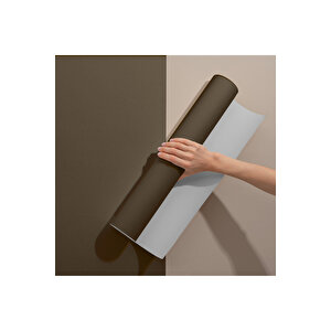 Düz Kahverengi Yapışkanlı Folyo, Su Geçirmez, Mutfak Dolap Ve Mobilya Kaplama Kağıdı 0434 45x500 cm 