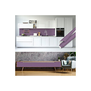 Lavanta Rengi Yapışkanlı Folyo Mat Kendinden Yapışan Duvar, Dolap, Masa Kaplama Kağıdı 0414 90x500 cm 