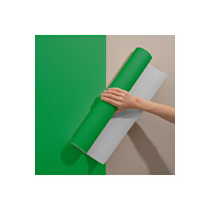 Mat Yeşil Yapışkanlı Folyo Düz Renk, Mutfak Dolap Ve Tezgah Arası Kaplama Kağıdı 0421 45x500 cm 