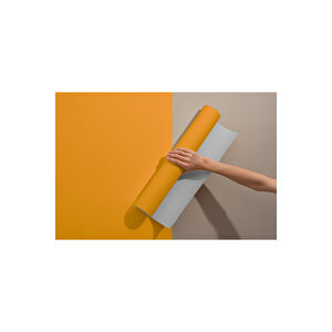 Hardal Sarısı Yapışkanlı Folyo, Mat Düz Renk Kendinden Yapışkan Kaplama Kağıdı 0406 90x500 cm 