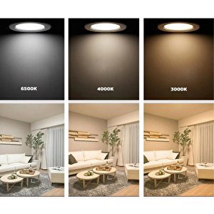 Ack 15w 6500k Beyaz Işık Sıva Altı Yuvarlak Led Panel Ap01-01530