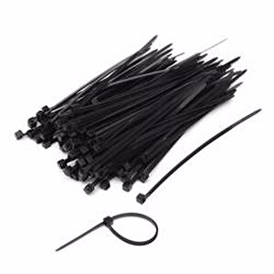 Made Kablo Baği 4.8x380 Si̇yah 100 Adet
