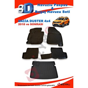 Dacia Duster 4x4 2018-2022 Paspas Ve Bagaj Havuzu Seti