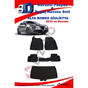 Alfa Romeo Giulietta 2010+ 3d Havuzlu Paspas Ve Bagaj Havuzu Seti