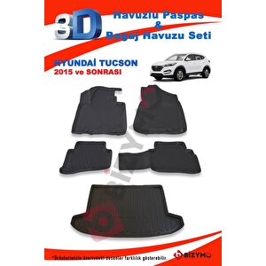 Hyundai Tucson 2015 Ve Sonrası Paspas Ve Bagaj Havuzu Seti