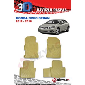 Honda Civic Sedan 2012-2016 3d Bej Paspas Takımı Bizymo