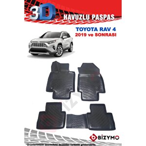 Toyota Rav 4 2019 Ve Sonrası 3d Havuzlu Paspas Takımı Bizymo