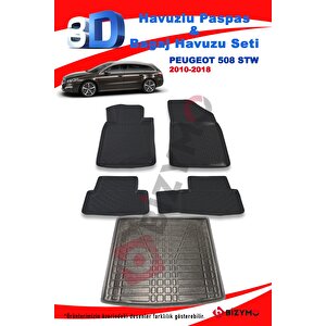 Peugeot 508 Stw 2010-2018 Havuzlu Paspas Ve Bagaj Seti Bizymo