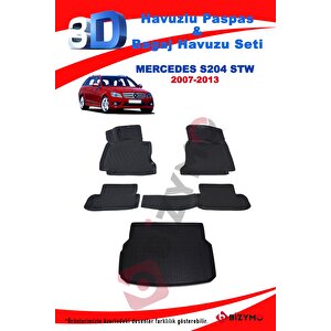 Mercedes C Serisi S204 Stw-t-mod 2007-13 Havuzlu Paspas Ve Bagaj Seti Bizymo