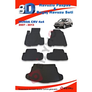 Honda Crv Suv 2007-2013 Paspas Ve Bagaj Havuzu Seti