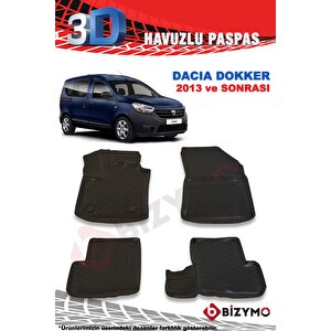 Dacia Dokker 2013 Ve Sonrası 3d Paspas Takımı Bizymo