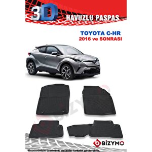 Toyota C-hr 2016 Ve Sonrası 3d Paspas Takımı Bizymo
