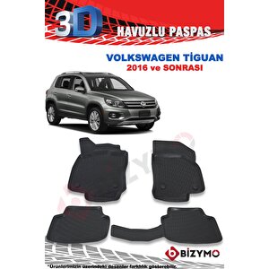 Volkswagen Tiguan 2016 Ve Sonrası 3d Paspas Takımı Bizymo
