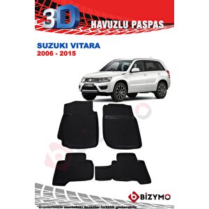 Suzuki Vitara 5 Kapı 2006-2015 3d Havuzlu Paspas Takımı Bizymo