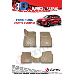 Ford Kuga 2020+ 3d Havuzlu Bej Paspas Bizymo