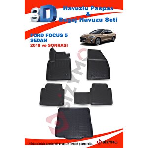 Ford Focus 5 (yeni) Sedan 2018+ Paspas Ve Bagaj Havuzu Seti
