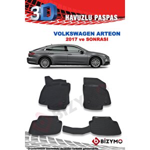 Volkswagen Arteon 2017 Ve Sonrası 3d Paspas Takımı Bizymo