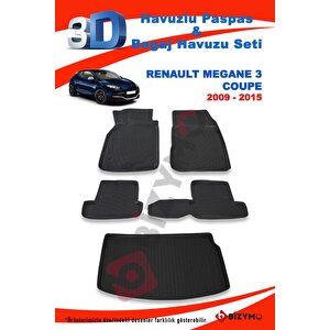 Renault Megane 3 Coupe 2009-2015 Paspas Ve Bagaj Havuzu Seti