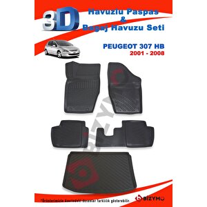 Peugeot 307 Hb 2001-2008 Paspas Ve Bagaj Havuzu Seti