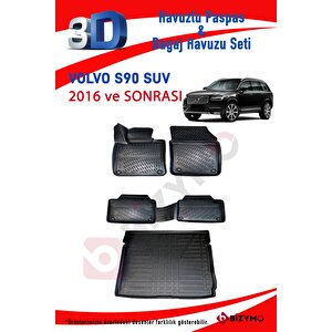 Volvo S90 2016+ 3d Paspas Ve Bagaj Havuzu Seti Bizymo