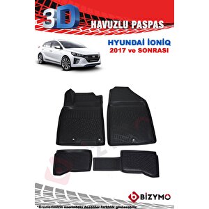 Hyundai İoniq 2017 Ve Sonrası 3d Havuzlu Paspas Takımı Bizymo
