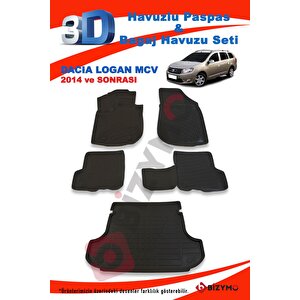 Dacia Logan Mcv 2014 Ve Sonrası Paspas Ve Bagaj Havuzu Seti