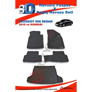 Peugeot 508 2010 Ve Sonrası Paspas Ve Bagaj Havuzu Seti