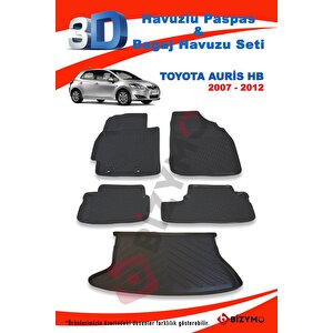 Toyota Auris Hb 2007-2012 Paspas Ve Bagaj Havuzu Seti