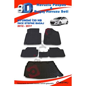Hyundai İ30 İnce Stepne 2012-2017 Paspas Ve Bagaj Havuzu Seti