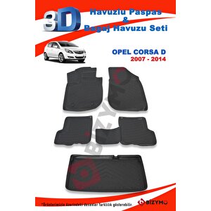 Opel Corsa D 2007-2014 Paspas Ve Bagaj Havuzu Seti