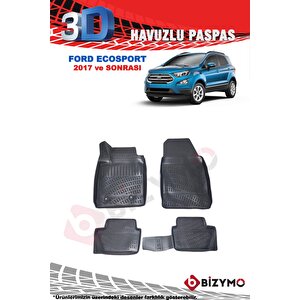 Ford Ecosport 2017 Ve Sonrası 3d Havuzlu Paspas Takımı Bizymo
