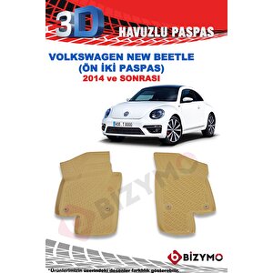 Volkswagen New Beetle 2014 Ve Sonrası 3d Bej Paspas Takımı Bizymo