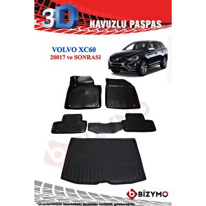 Volvo Xc60 Suv 2017+ Havuzlu Paspas Ve Bagaj Seti Bizymo