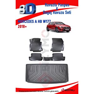 Mercedes A Serisi W177 Hb 2018+ Cepsiz 3d Paspas Ve Bagaj Seti