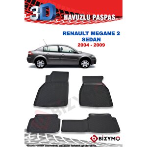 Renault Megane 2 Sedan 2004-2009 Ve Sonrası 3d Paspas Takımı Bizymo