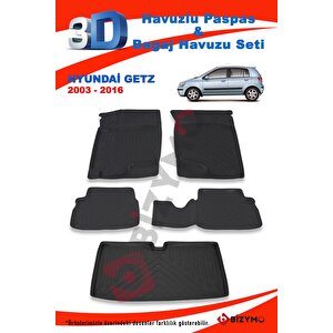 Hyundai Getz 2003 - 2016 Paspas Ve Bagaj Havuzu Seti