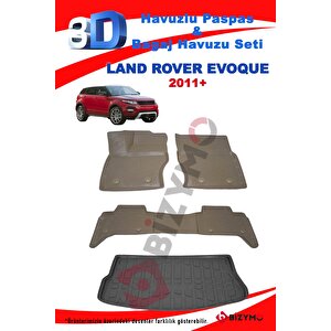 Land Rover Evoque 2011+ Bej Havuzlu Paspas Ve Bagaj Seti Bizymo