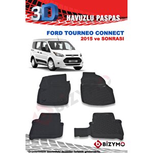 Ford Tourneo Connect 2015 Ve Sonrası 3d Paspas Takımı Bizymo
