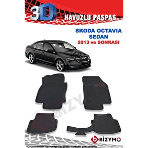 Skoda Octavia Sedan 2013 Ve Sonrası 3d Paspas Takımı Bizymo