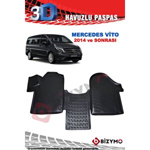 Mercedes Vito 2014 Ve Sonrası 3d Havuzlu Paspas Takımı Bizymo