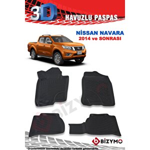 Nissan Navara 2014 Ve Sonrası 3d Paspas Takımı Bizymo