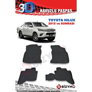 Toyota Hilux 2015 Ve Sonrası 3d Paspas Takımı Bizymo